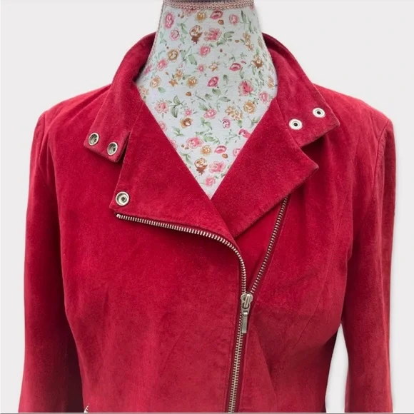 Alfani 100% Leather Suede Jacket - Picture 3 of 13